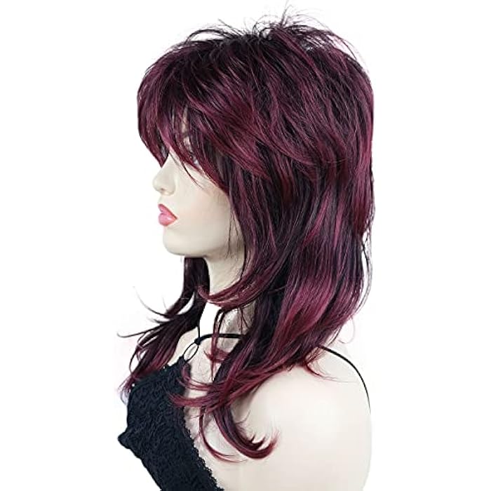 DILLARDS Wiginway Shaggy Layered Wig With Bangs Shoulder Length Natural Straight Shags Wig Soft Synthetic Hair - Image 3